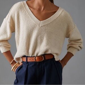 Cozy V-Neck Knitted Sweater by Pilcro